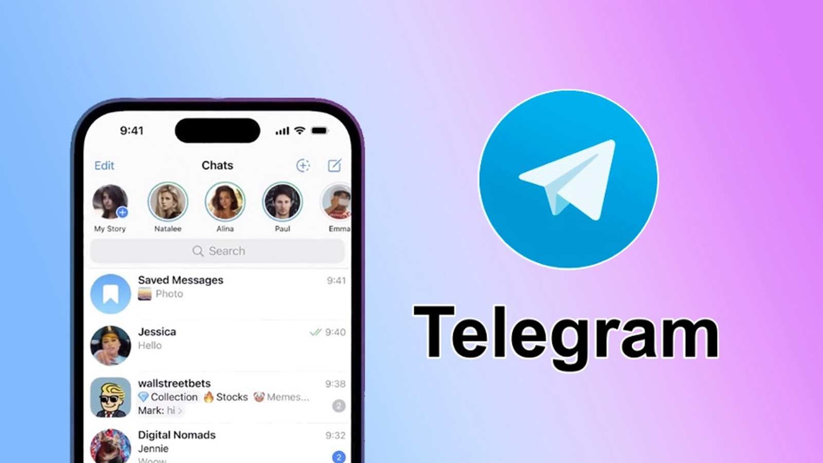 Scanning a QR code to join a Telegram group
